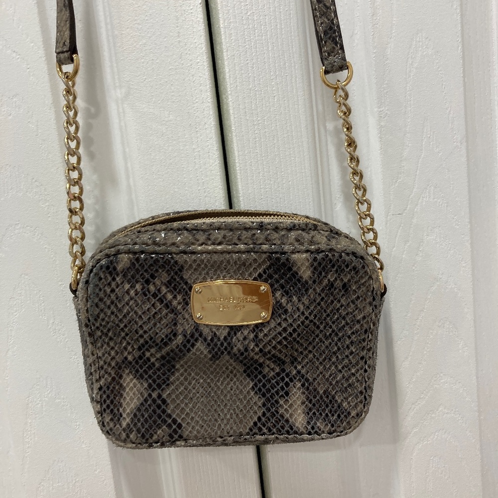 Michael Kors snake print purse
